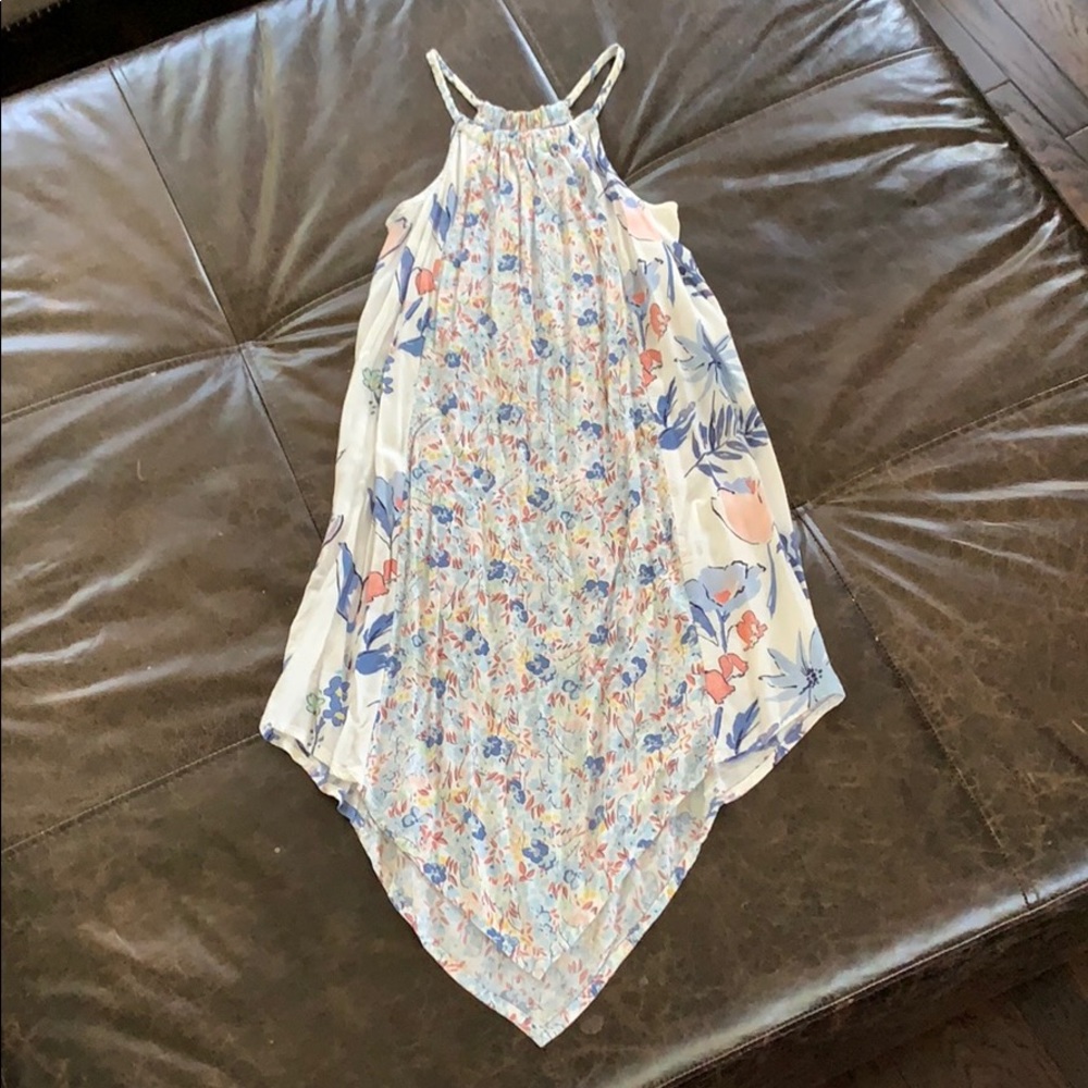 Girls Mixed print handkerchief dress